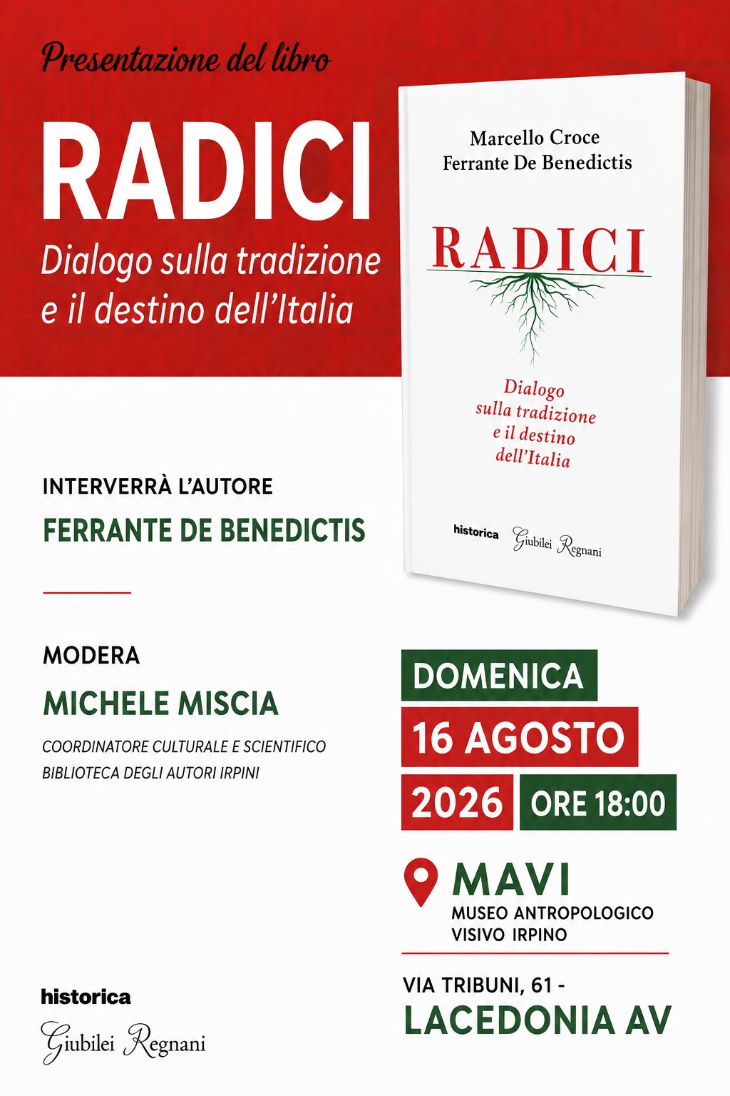 Copertina del libro Radici. Dialogo sulla tradizione