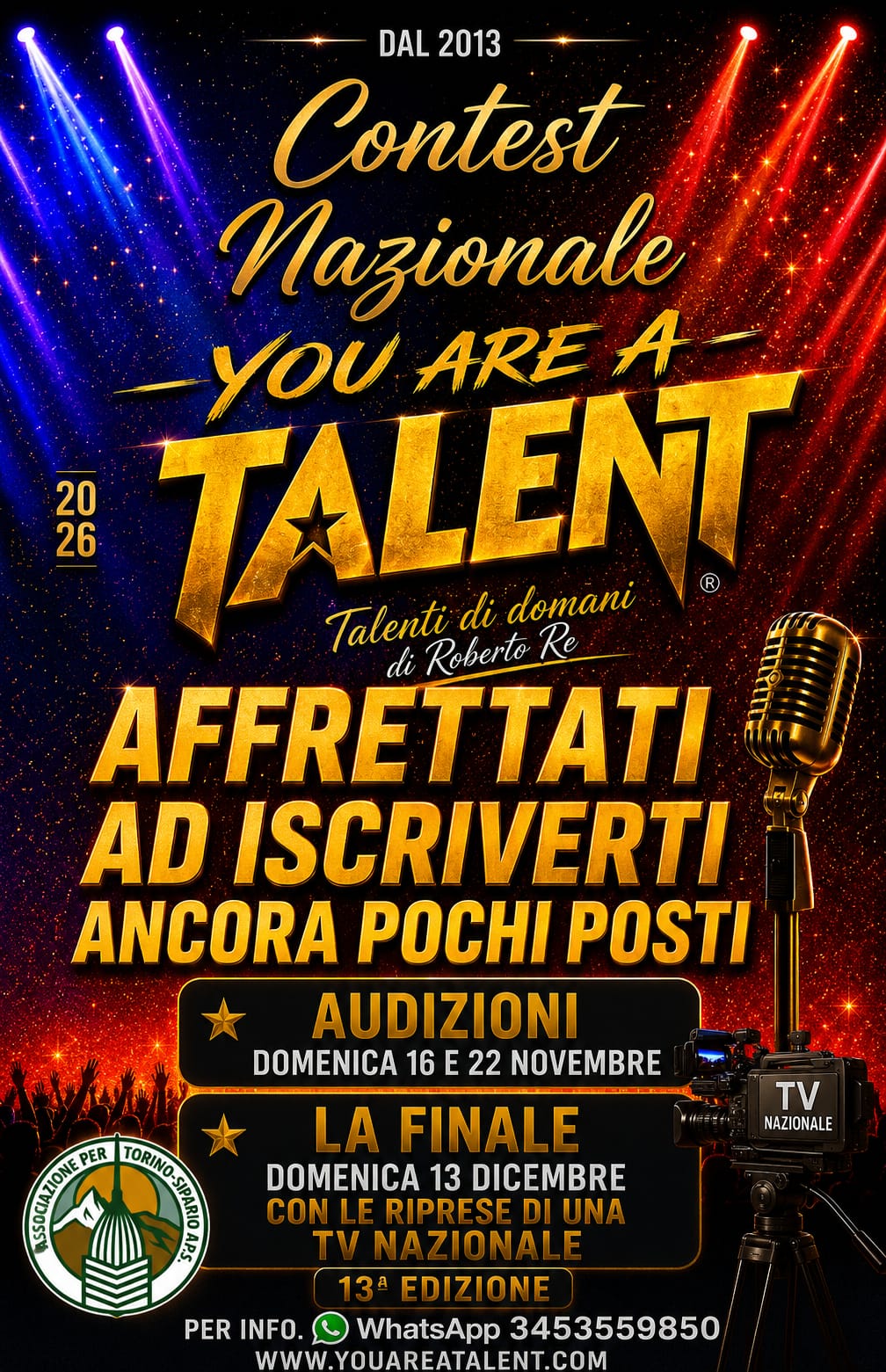 Locandina Ufficiale You Are A Talent 2026